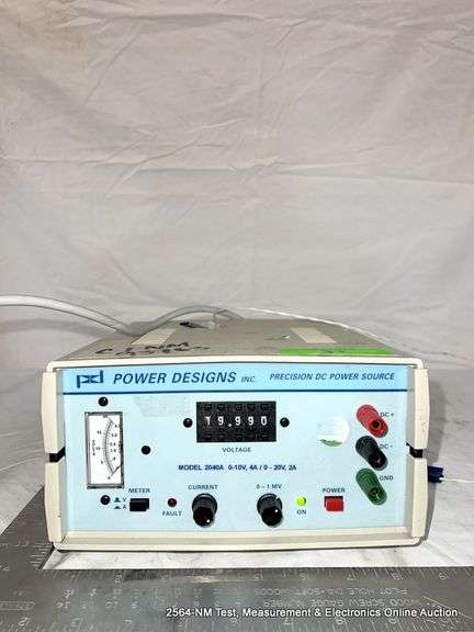 POWER DESIGNS PRECISION DC POWER SUPPLY - Bentley & Associates, LLC