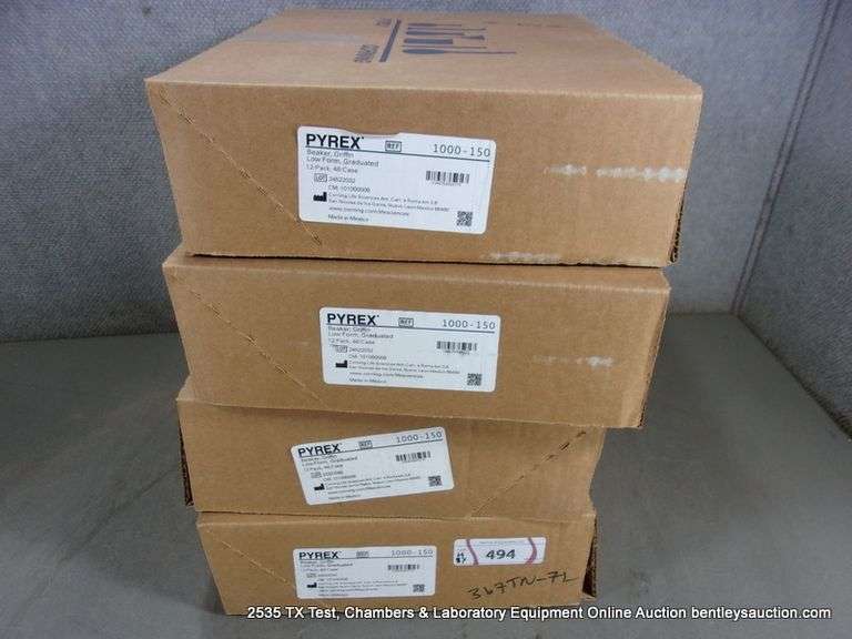 Pyrex Box Lab BOXES: PYREX BEAKER/GRIFFIN - 12 PACK - 1000-150 (4X MONEY) - Bentley ...