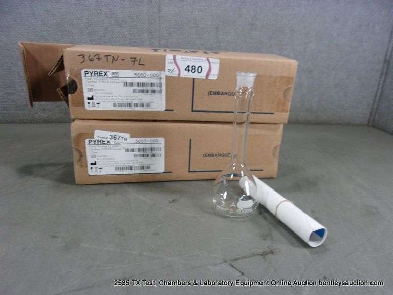 Pyrex Box Lab BOXES: PYREX FLASK, VOLUMETRIC - 1 CASE - 5680-100 (2X MONEY) - Bentley ...