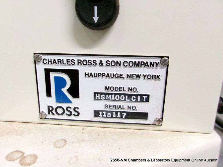 ROSS HSM100 LCI-T HIGH SHEAR MIXER