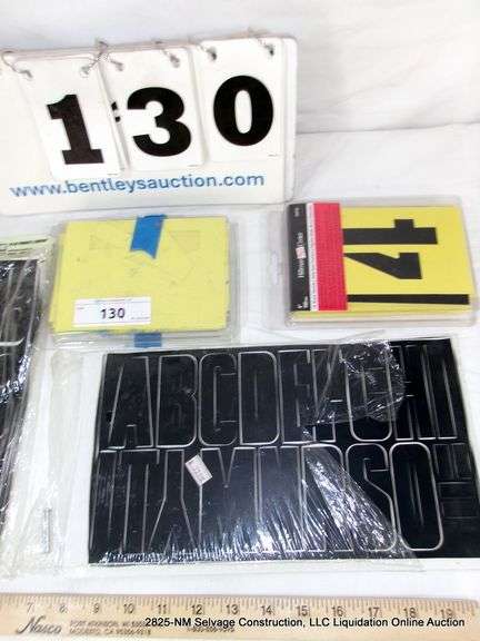 LOT: STENCILS & STICKERS