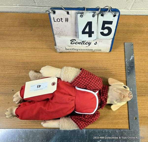 VINTAGE PORCELAIN DOLL: DOG