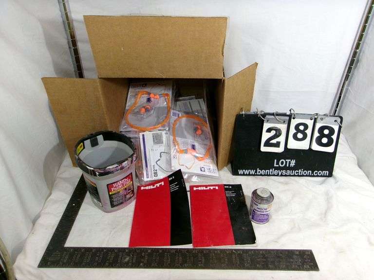 LOT: HANDY PAINEPAL, EAR PLUGS, BOLTS