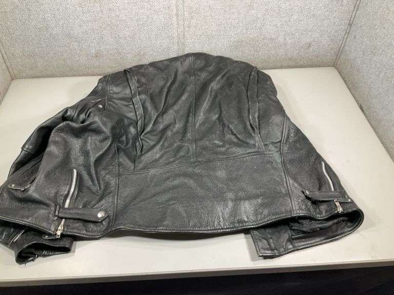 LEATHER BIKE JACKET FMC XXL