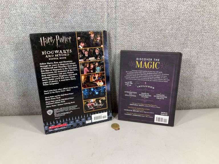 (2): HARRY POTTER HB BOOKS ULTIMATE SPEELBOOK, POSTER BOOK