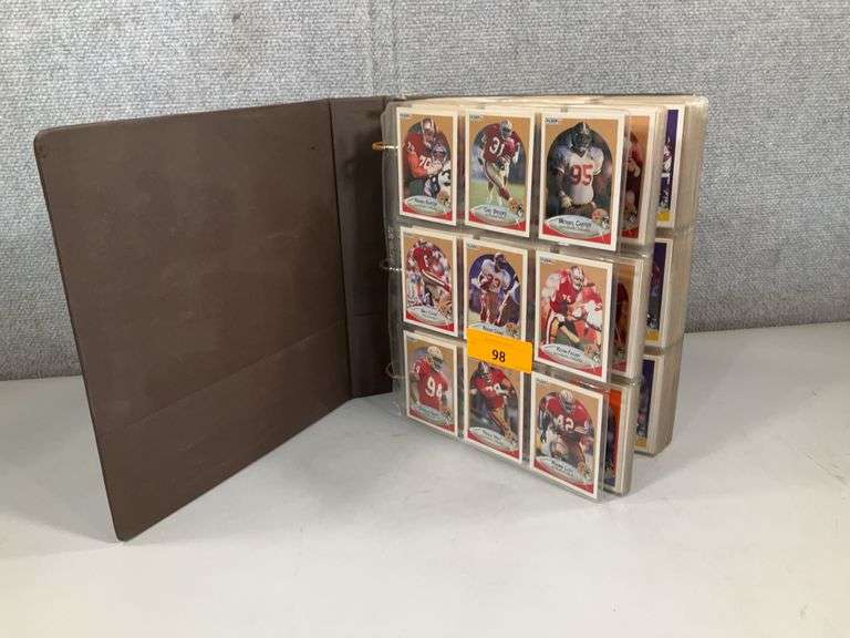 BINDER COMPLETE 90 FLEER FB SET W/ ALL PROS SET