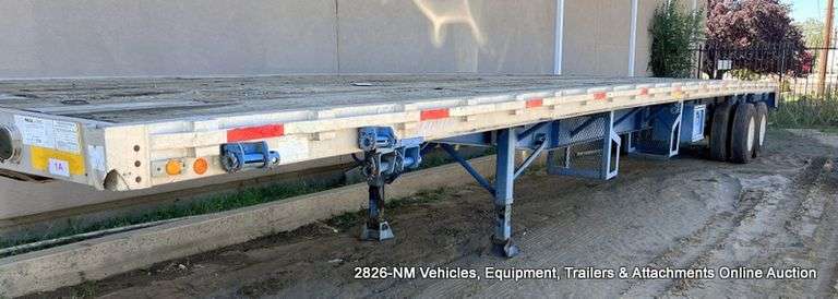 1990  WILSON   FLATBED TRAILER,  TANDEM AXLES,  48'
