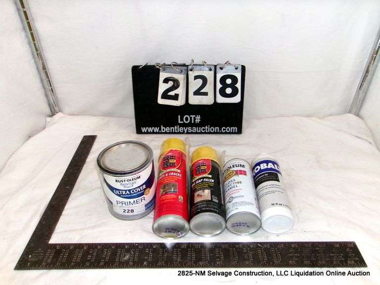 LOT: PRIMER, CRACK SEALER, AIR COMPRESSOR OIL