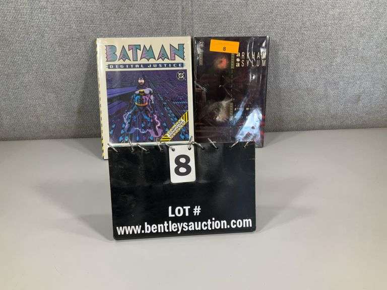 (2): GREAT BATMAN HARDOVERS DIGITAL JUSTICE/ARKHAM ASYLUM - NEW IN PLASTIC