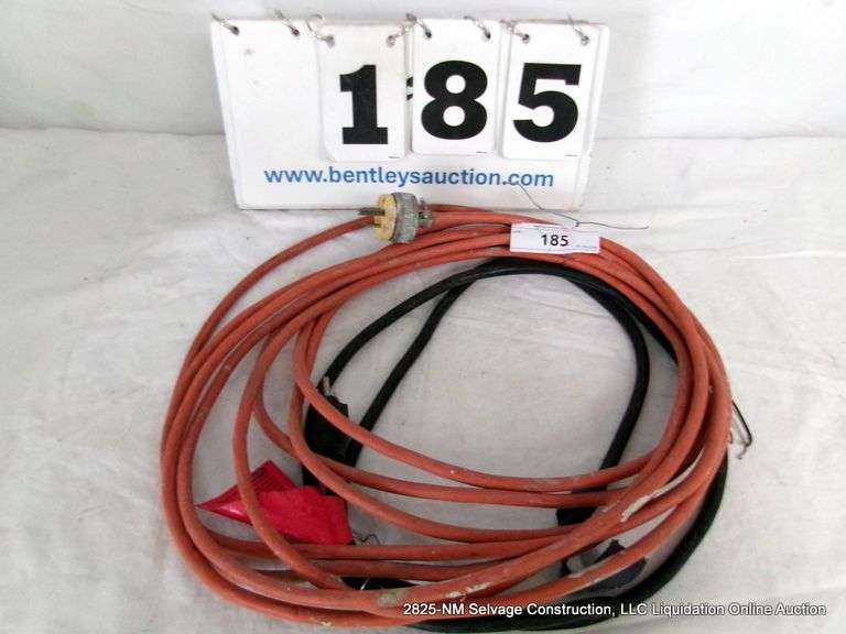 ORANGE EXTENSION CORD & 1 POWER CORD