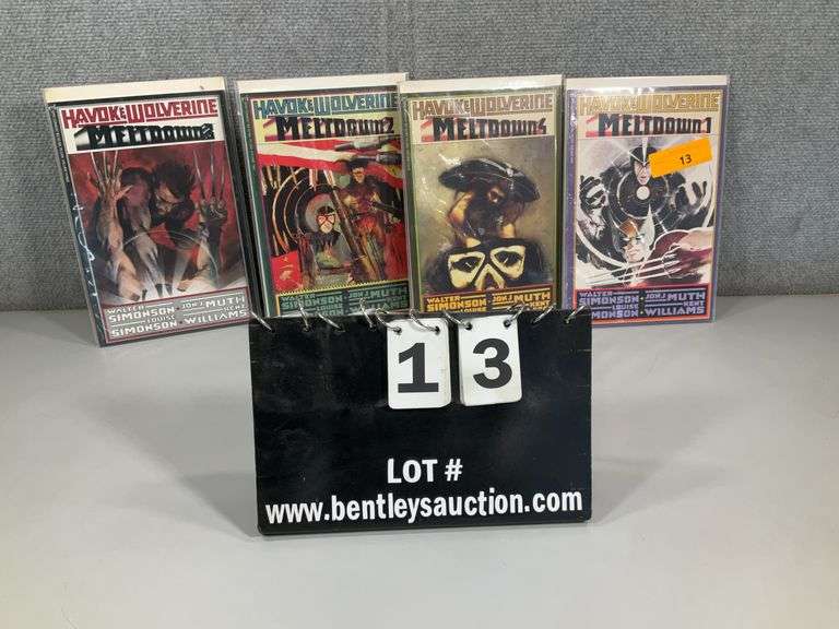 SET OF 4: HAVOK & WOLVERINE "MELT DOWN"