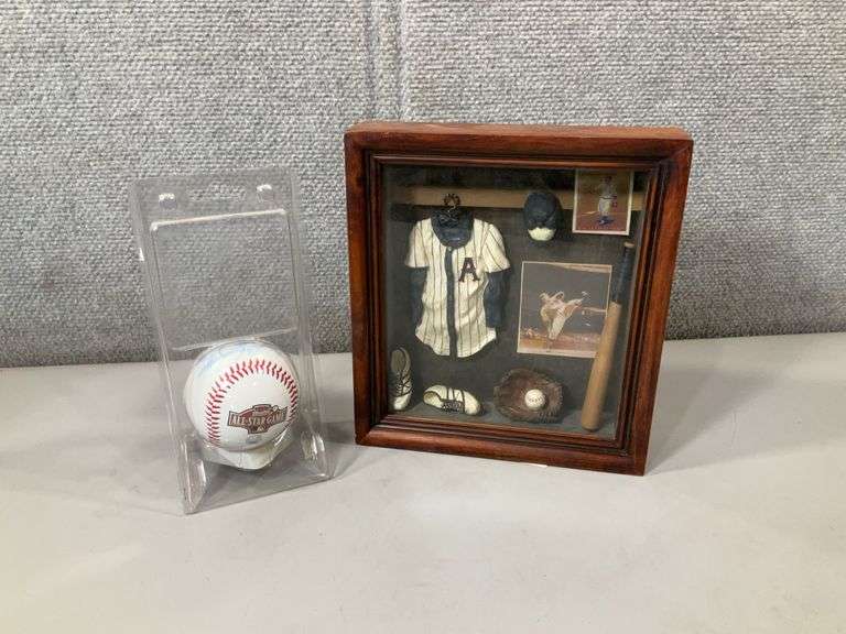 (2): AMERICAN LEAGUE ALLSTAR BALL, SHADOW BOX BASEBALL