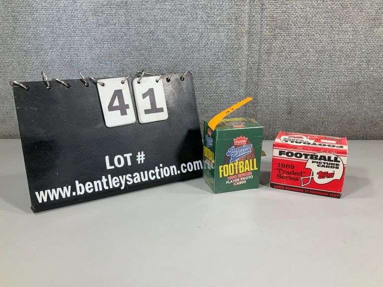 (2): 1989 TOPPS TRADED FB SET AIKMAN RC - 1990 FLEER SET EMMITT RC