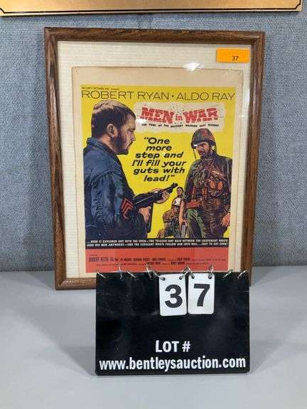 ORIGINAL THEATER POSTER "MEN IN WAR" ROBERT RYAN 1957 #57/97