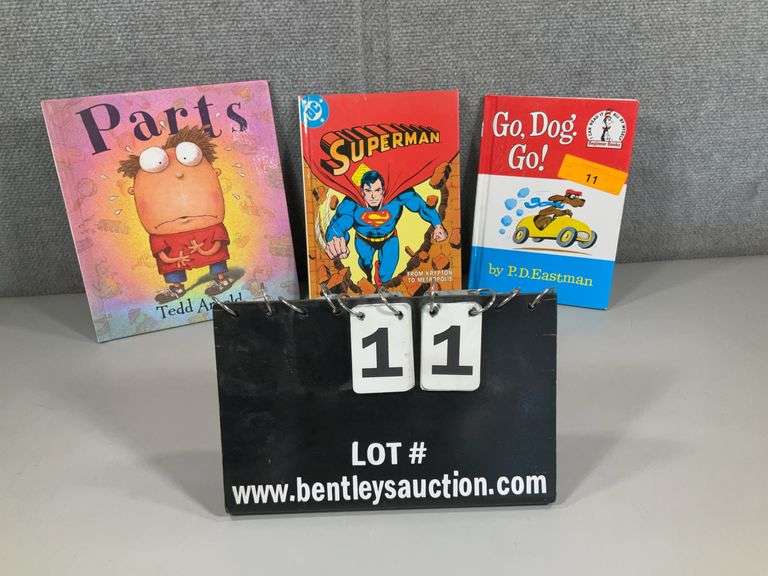 (3): GO DOG GO HB - SUPERMAN HB - PARTS TED ARNOLD HB