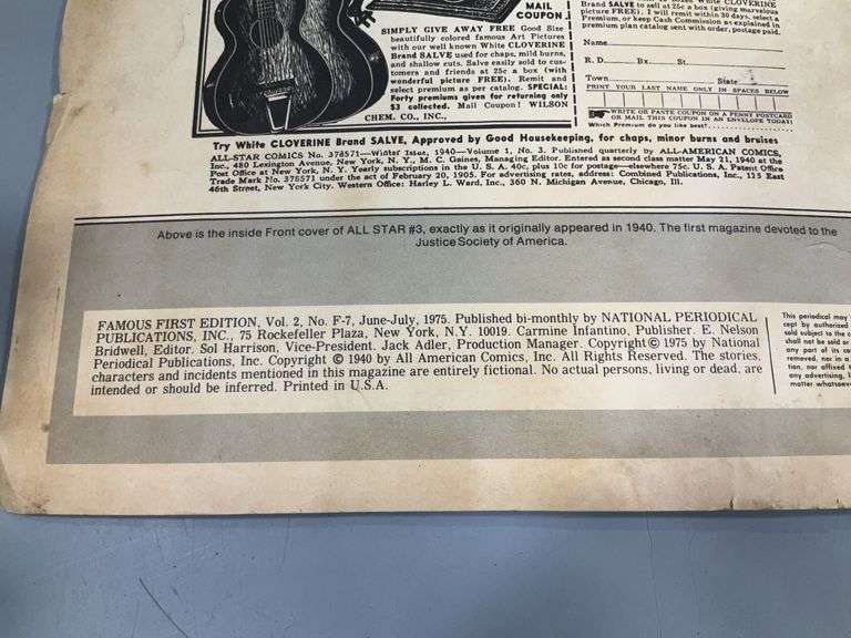 FAMOUS 1ST EDITION ALL STAR COMICS #3