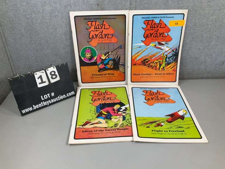 (4): PACIFIC COMICS FLASH GORDON DAILY STRIPS 1-4