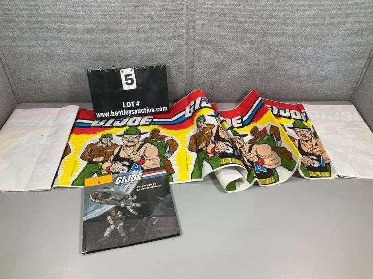 (2): GI JOE BANNER & BOOK - OPERATION OUTER SPACE