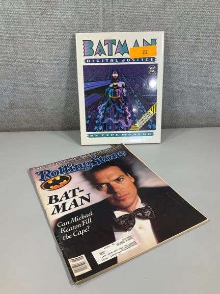 (2): HB BATMAN "DIGITAL JUSTICE" - ROLLING STONE BATMAN 1989
