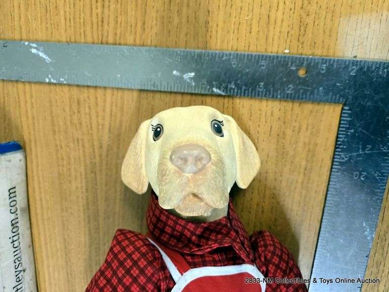 VINTAGE PORCELAIN DOLL: DOG