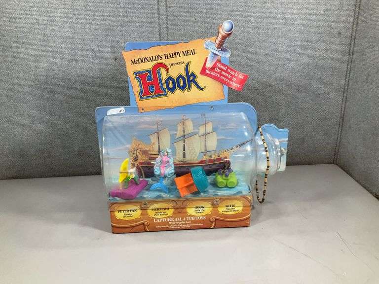 MC DONALDS HAPPY MEAL HOOK TUB TOYS DISPLAY