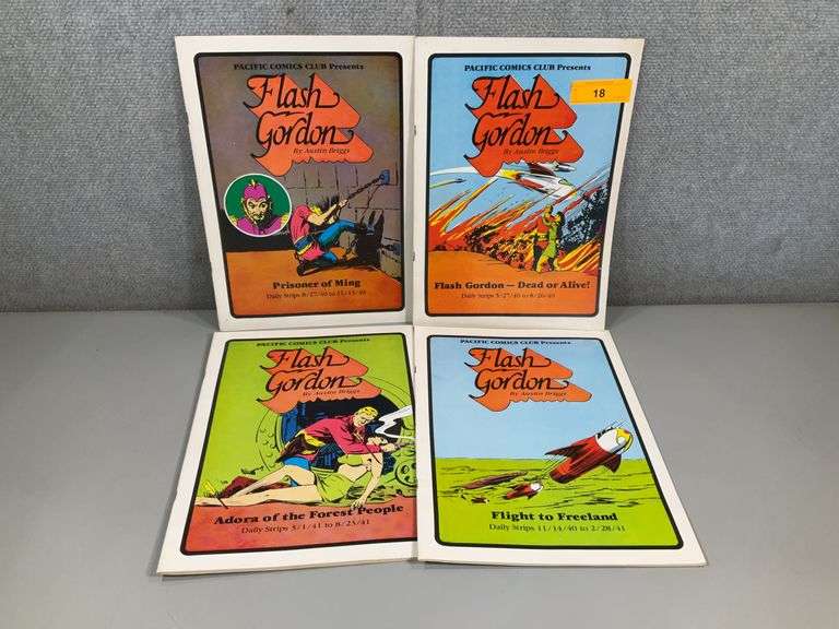 (4): PACIFIC COMICS FLASH GORDON DAILY STRIPS 1-4