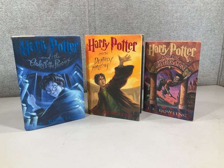 (3): HARRY POTTER BOOKS - NICE W/ DUST JACKETS
