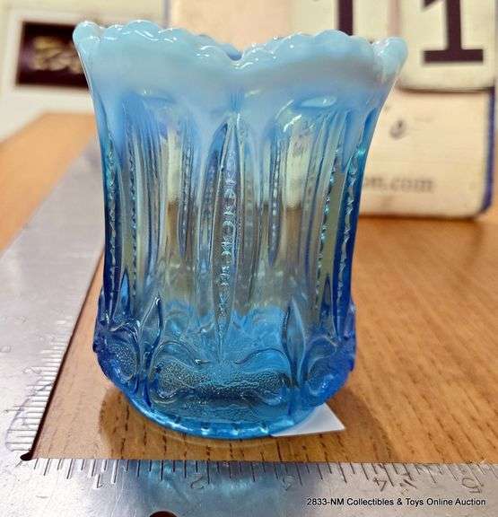 BLUE GLASS VASE