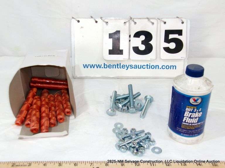 BOX: STRING, BOLTS, BRAKE FLUID