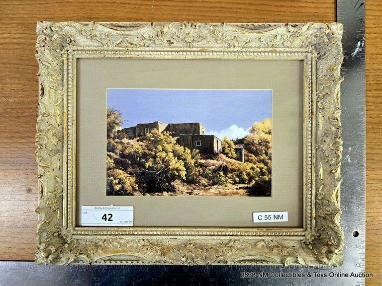 FRAMED PICTURE OF HOUSE