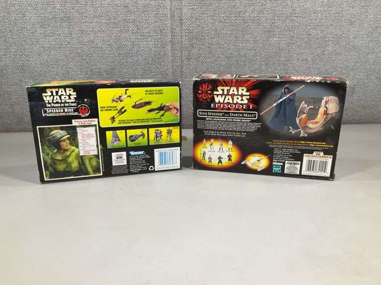 (2): STAR WARS SPEEDER BIKE, DARTH MAUL SITH SPEEDER