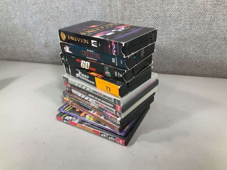 (11): DVD'S & VHS CAR HOT RODS CHASE