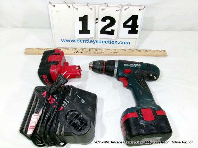 BOSCH 14.4V COMPACT CORDLESS DRILL W/ 1 HR CHARGER & BATTERY
