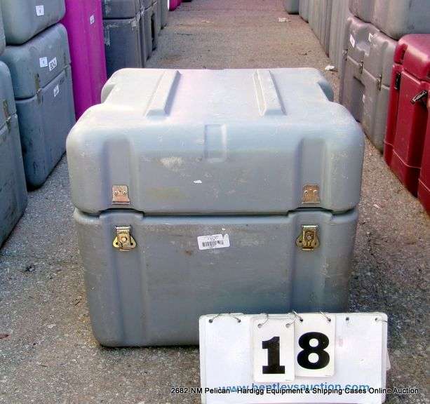 HARDIGG GRAY CASE, 18" X 15" X 18"