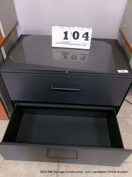 POPPIN 2-DRAWER LATERAL FILE