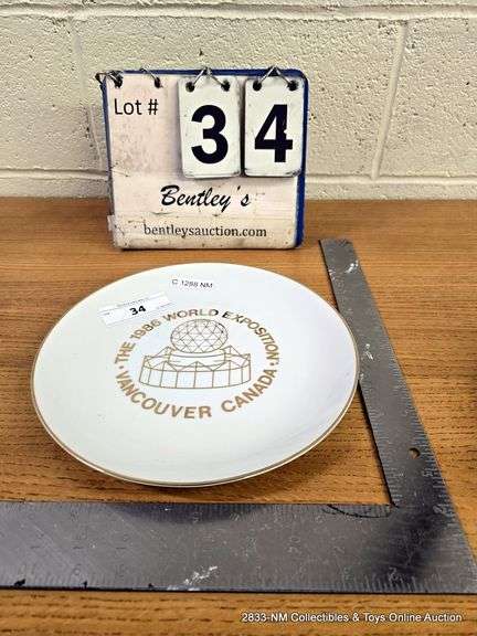 "1986 WORLD EXPOSITION" PLATE