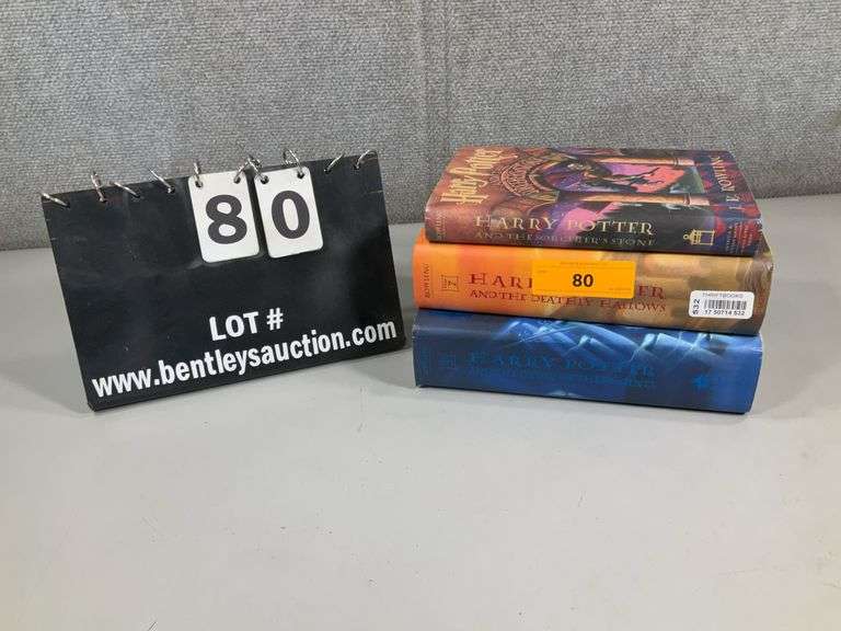 (3): HARRY POTTER BOOKS - NICE W/ DUST JACKETS