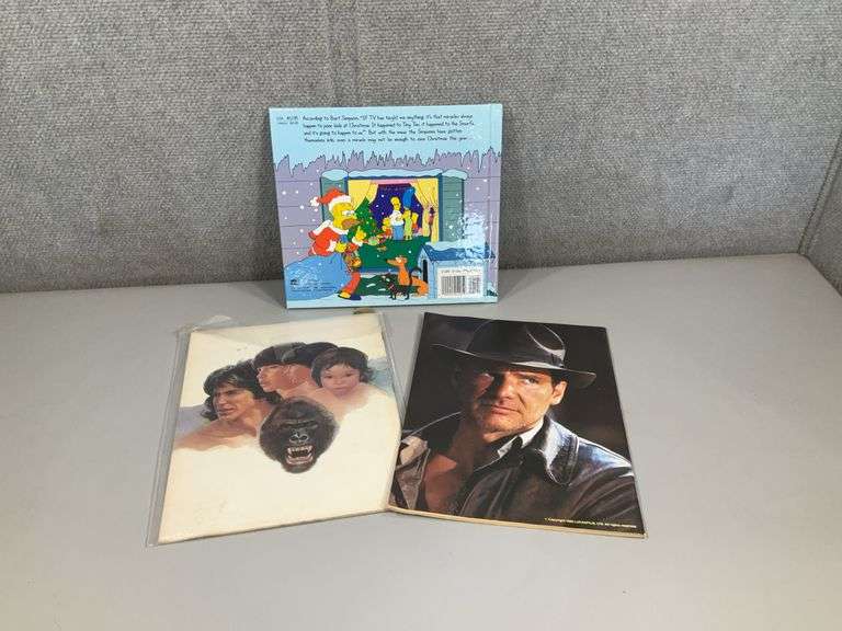 (3): TARZAN OF THE APES - INDIANA JONES MARVEL MAG, SIMPSONS X-MAS HB