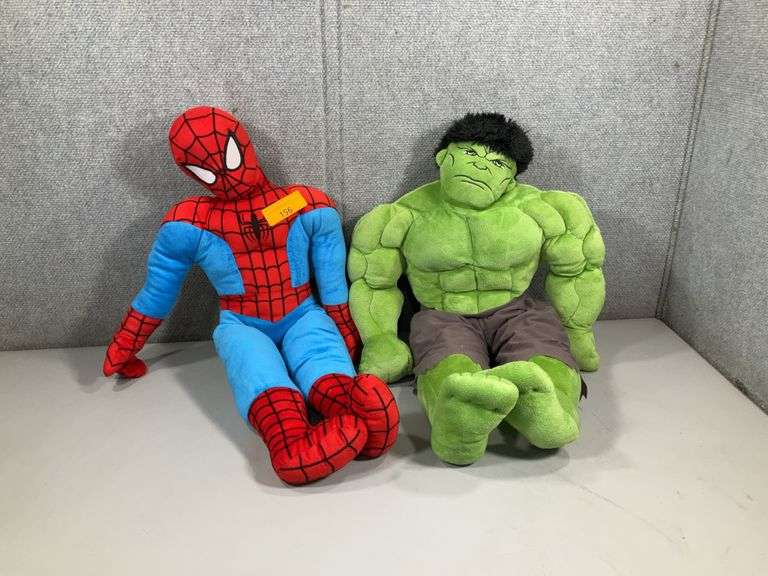 (2): PLUSH MARVEL - SPIDERMAN & HULK