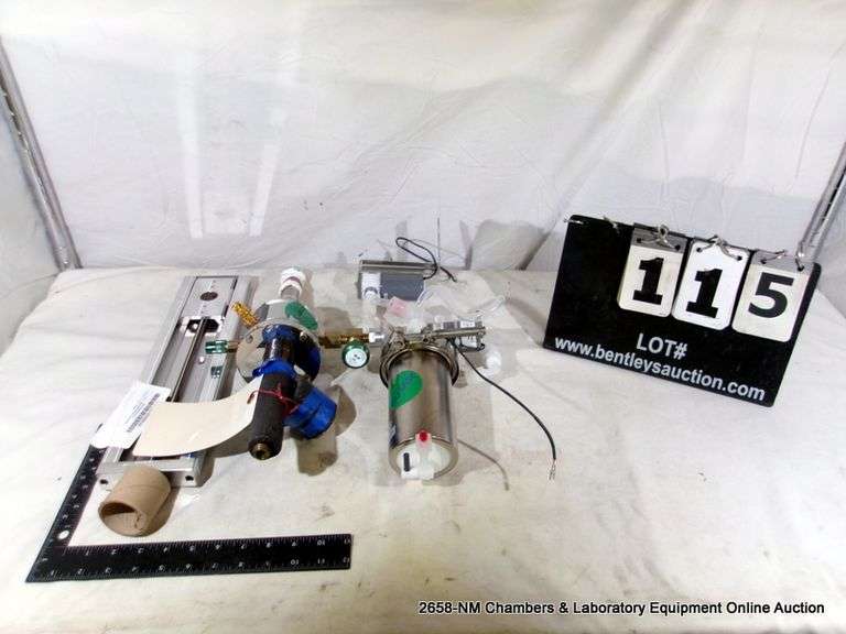 BOX: CYBOR ASSORTED FLOW VALVES, ACCESSORIES