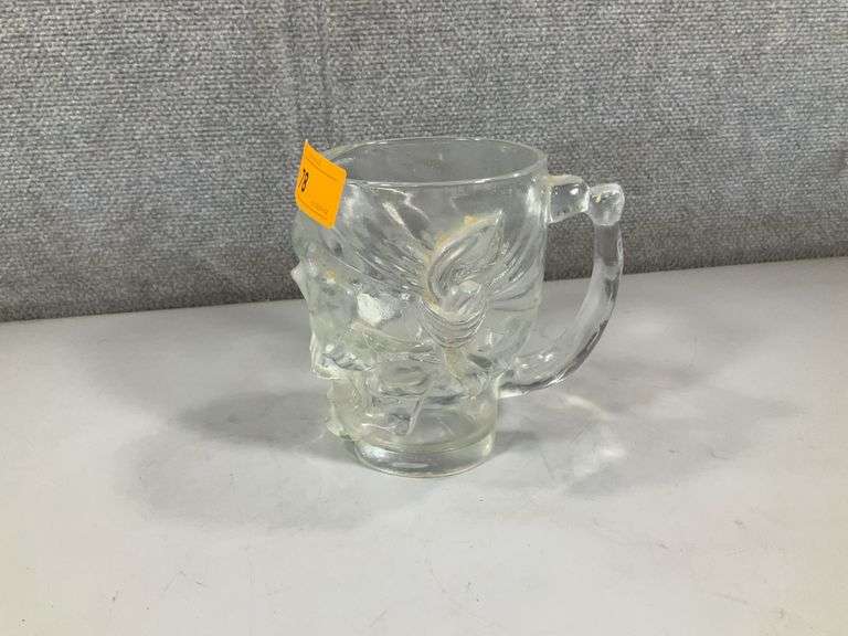 HEAVY GLASS SKULL CUP
