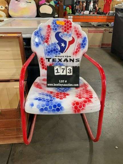 ALL METAL LAWN CHAIR - HOUSTON TEXANS