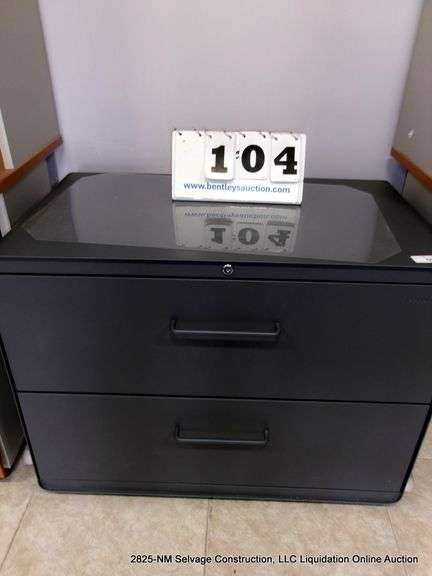 POPPIN 2-DRAWER LATERAL FILE