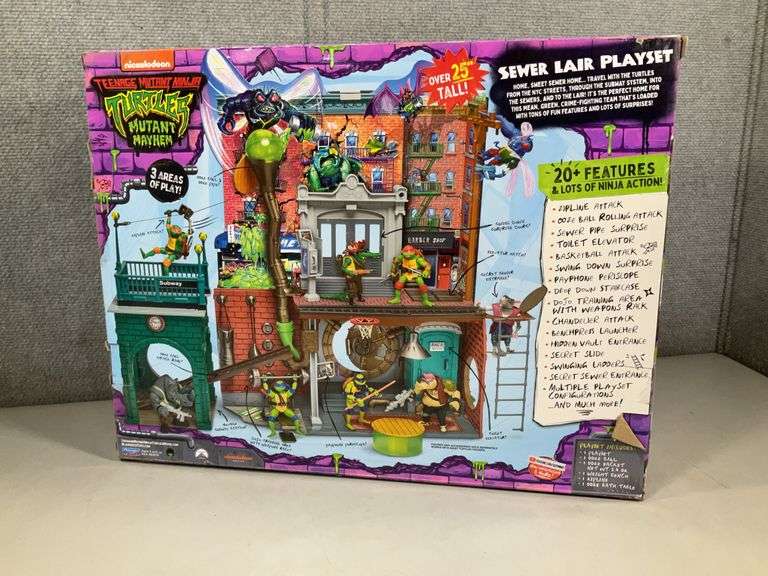 TEENAGE MUTANT MAYHEM TMNT SEWER LAIR PLAYSET