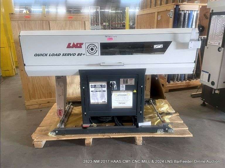 2024 LNS QUICK LOAD SERVO 80+ BARFEEDER, S/N 15010501790, PHASE 3, 200 VOLTAGE,