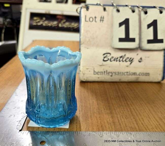 BLUE GLASS VASE