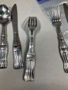 (2) SETS: KNIFE/FORK/SPOON COCA COLA - HEAVY