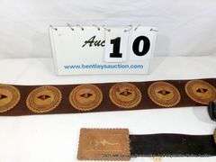 2 LEATHER CONCHOS BELT