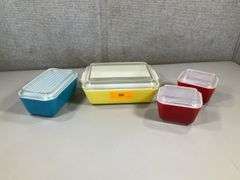 PYREX PRIMARY COLOR REFRIGERATOR SET (4 IN SET)