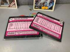 BASEBALL FOLDER NOLAN, (4) CARD SETS, CHECKLISTS FROM 1980'S